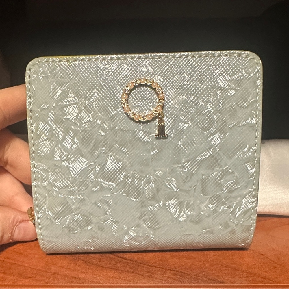 Elegant Lanvin Women's Wallet with Crystal Detail
